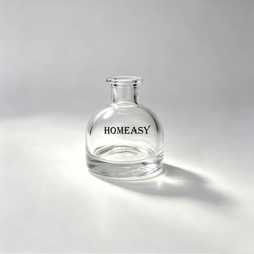 Home Fragrance Diffuser Refills - Frasco de Vidro Vazio Meio Redondo