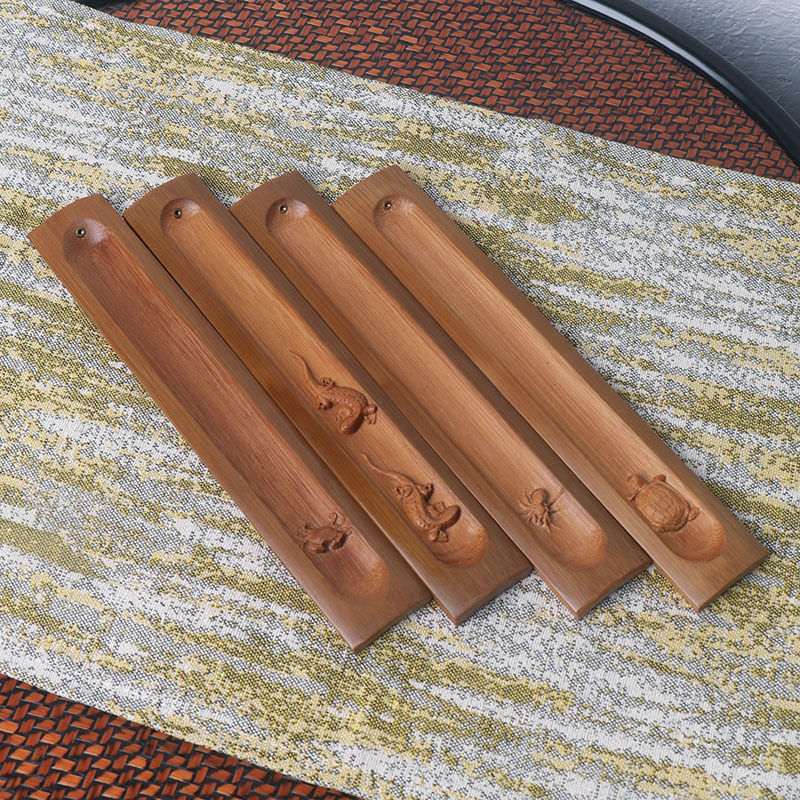 Home Fragrance Business - Suporte de Incenso de Bambu Esculpido