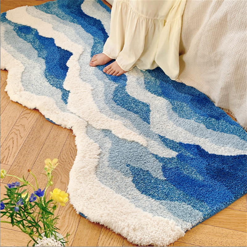 Home Fragrance Ocean Breeze - Tapete de Pelúcia Macio com Estampa