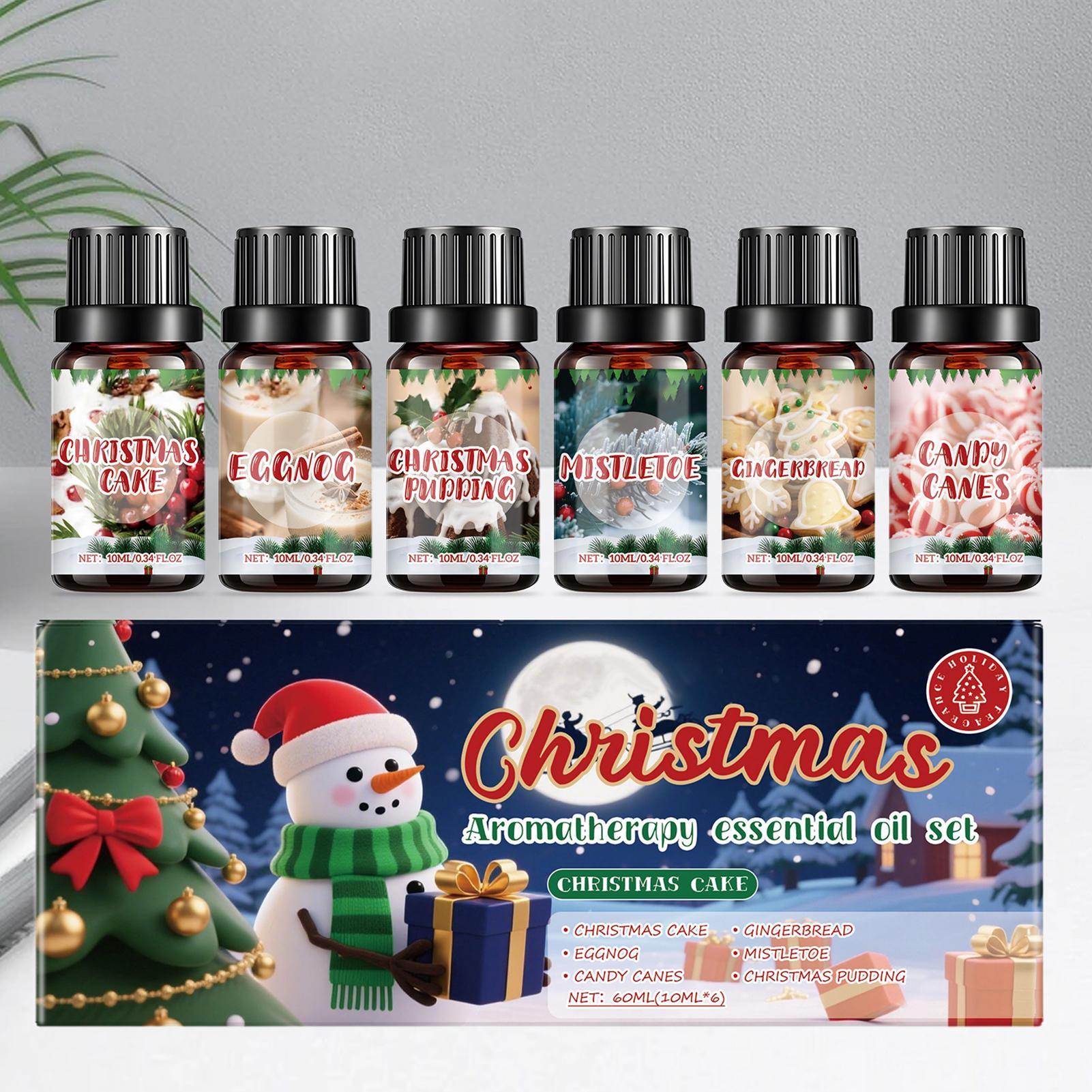 Xmas Home Fragrance - Conjunto de óleos de fragrância de