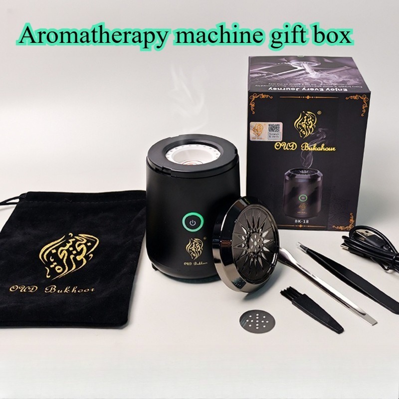 Home Fragrance Set Gift - Máquina de Aromaterapia BK-18 Preta, Conjunto