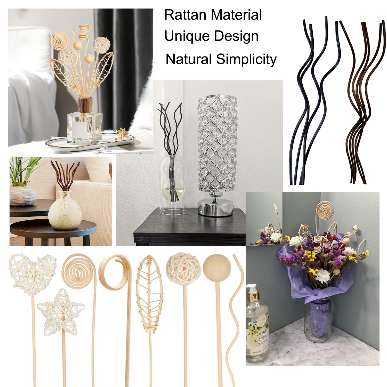 5/15 pçs longo ondulado rattan - Home Fragrance Diffuser Refills avaliação e preço