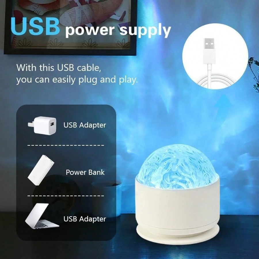 Lâmpada Projetora 2 em 1 com E - Home Fragrance Ocean Breeze avaliação e preço